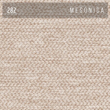 Mesonica Łóżko Alano, geometryczne kremowe, 180x200