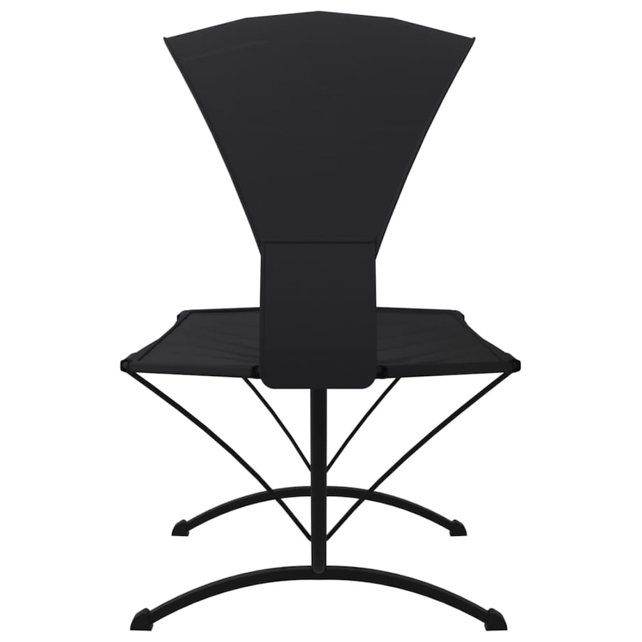 vidaXL Leżak z zadaszeniem, czarny, stal i tkanina Oxford