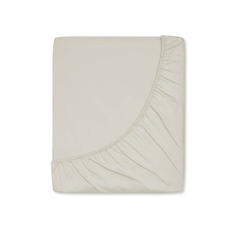 Prześcieradło satynowe z gumką desert beige 180 x 200 cm