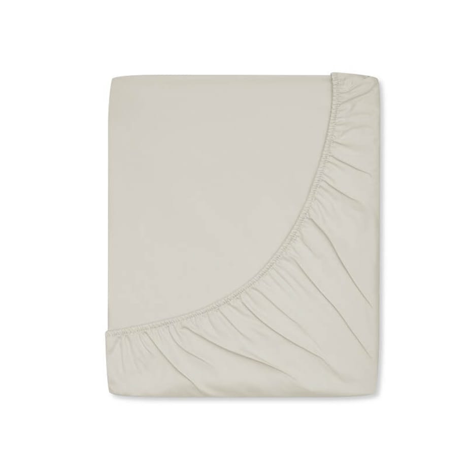 Prześcieradło satynowe z gumką desert beige 180 x 200 cm