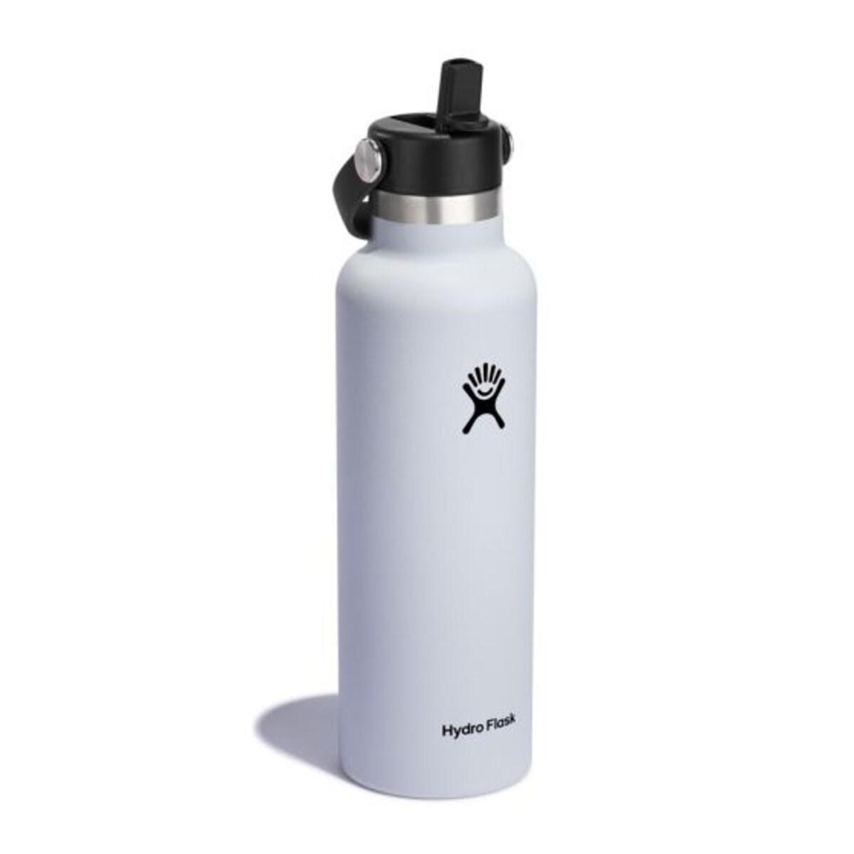 Butelka termiczna (621 ml) Standard Mouth Flex Straw Cap White Hydro Flask