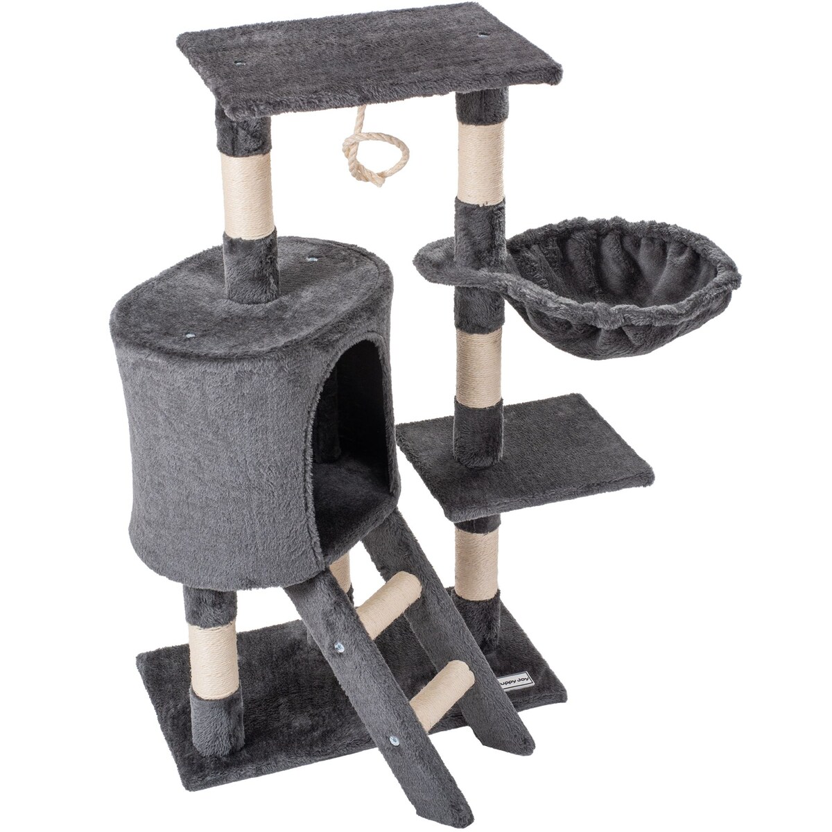 Pięciopoziomowy drapak dla kotów Szary 75 cm