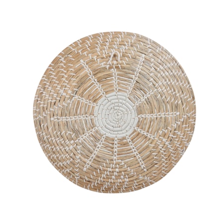 Zestaw 6 dekoracji ściennych z trawy morskiej naturalny PINTANO