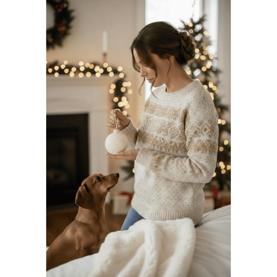 Świeca bombka Koralik z wosku sojowego – dekoracja świąteczna