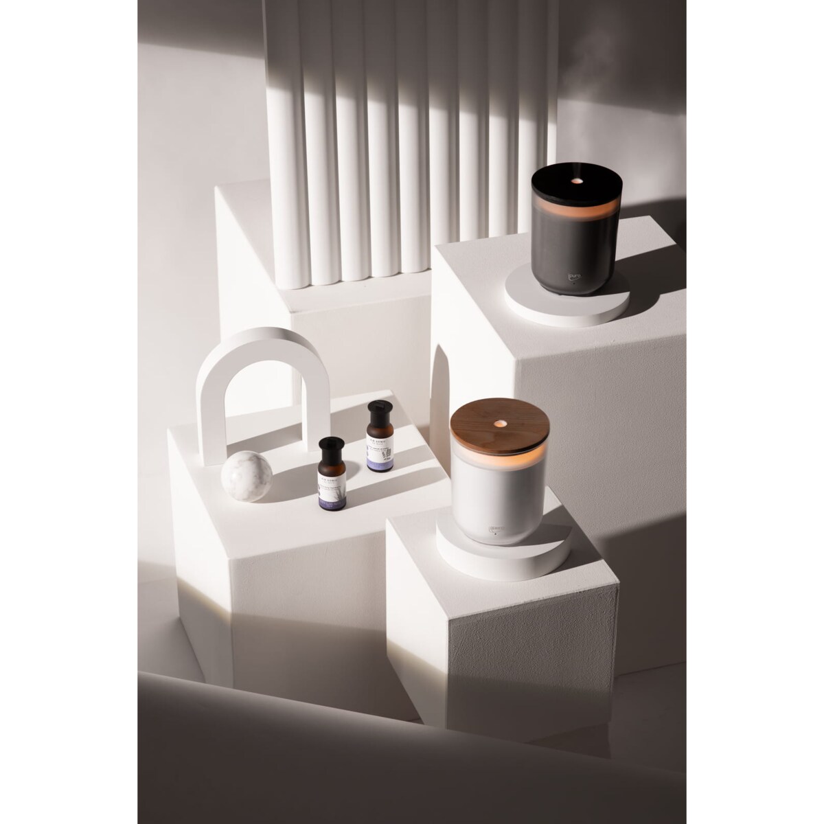 Dyfuzor ultrasoniczny ipuro AIR SONIC aroma candle grey