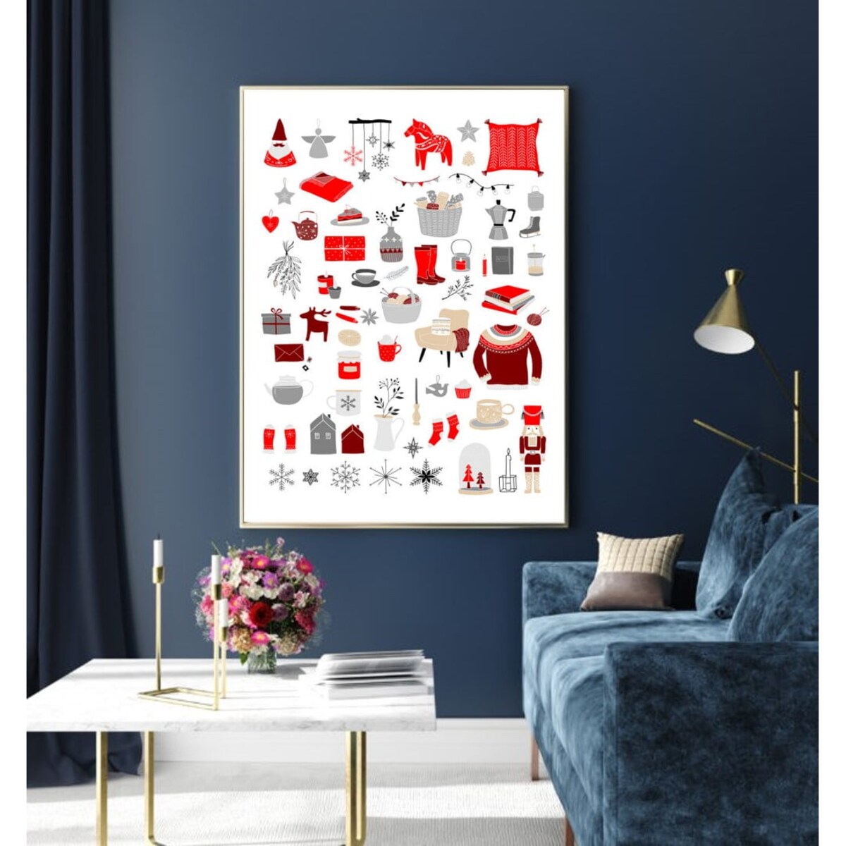 Poster Story, Plakat, Obraz - Świąteczne Akcenty, wymiary 70 x 100 cm