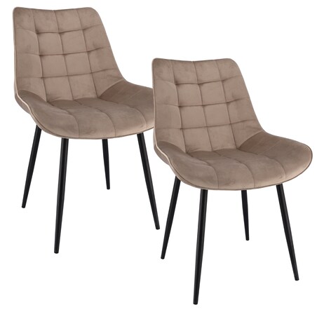 2 X Krzesło Do Jadalni Kuchni Salonu Do Jadalni Kuchni Stołu Zestaw Komplet Misty Beżowe