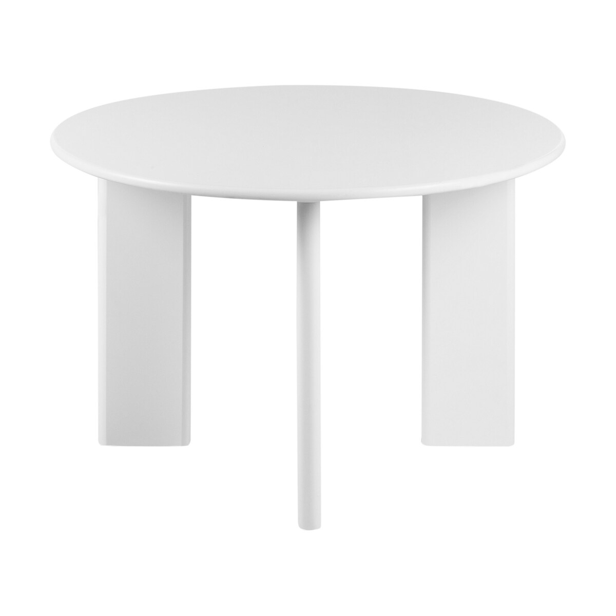 Stół do jadalni okrągły 120 cm biały COSMO