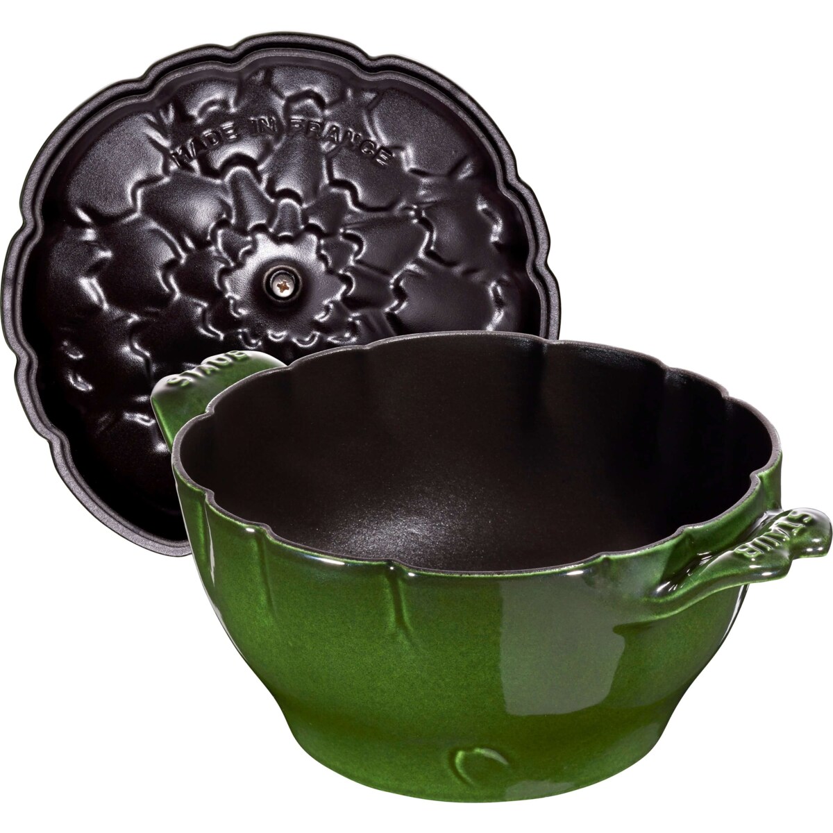 Garnek żeliwny okrągły karczoch Staub - 3 ltr, Zielony