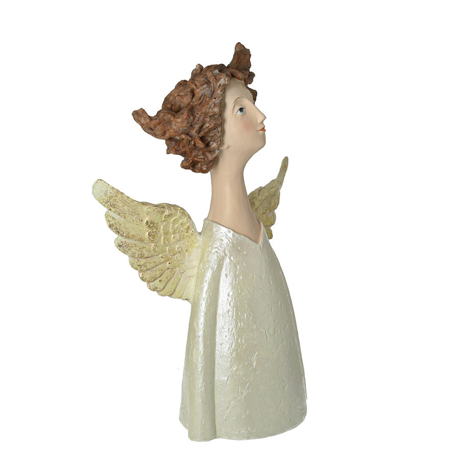 Figurka Angel Glow 43 cm boże narodzenie, święta, świąteczne, złoty, 29x14x43 cm