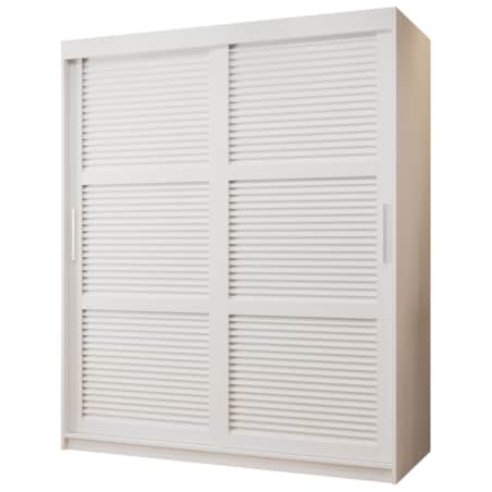 Szafa przesuwna Garderoba ŻALUZJA 150 biały