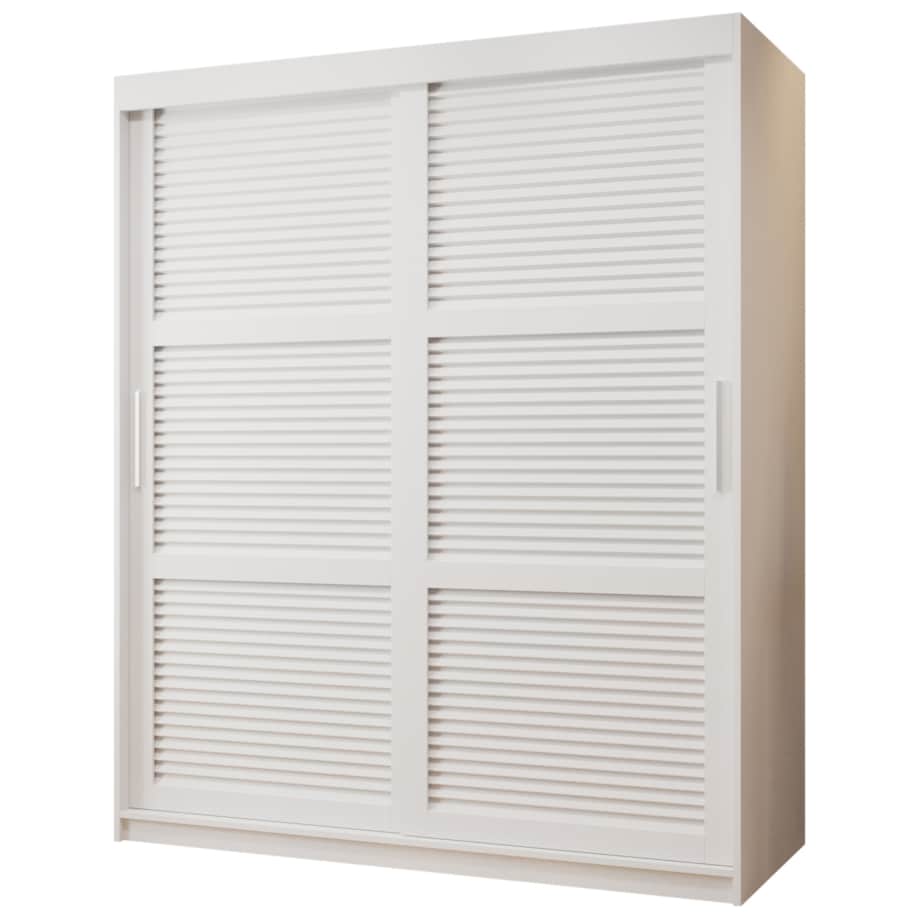 Szafa przesuwna Garderoba ŻALUZJA 150 biały
