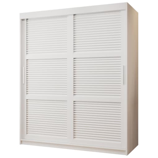 Szafa przesuwna Garderoba ŻALUZJA 150 biały