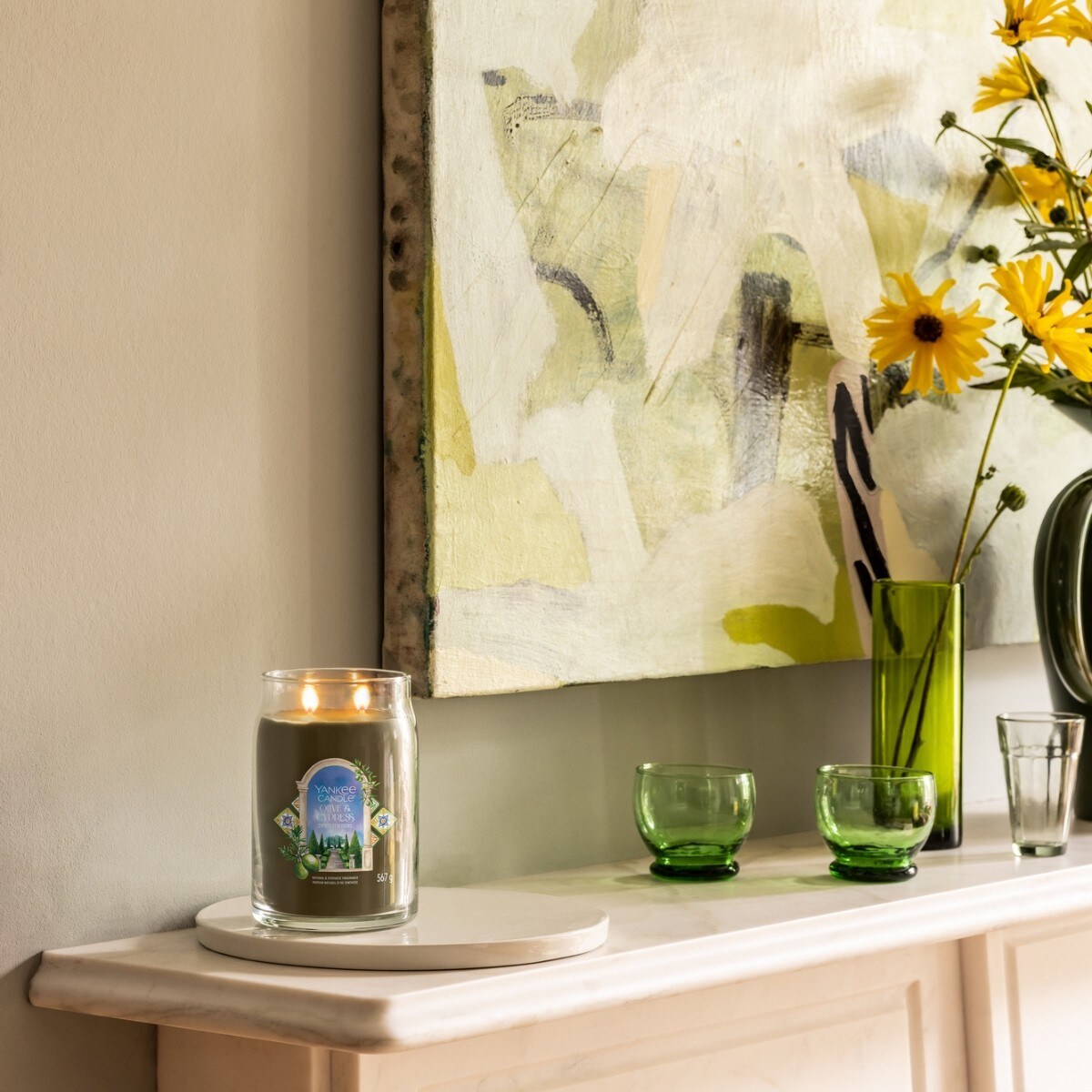 YC SIGNATURE – Świeca duża OLIVE & CYPRESS