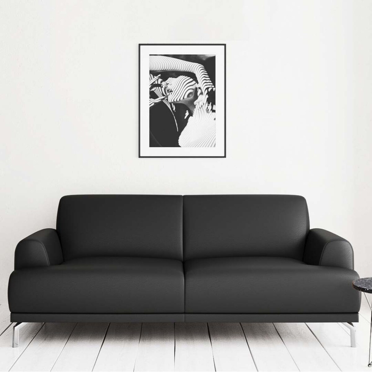 Sofa 2-osobowa Puzo ciemnoszara