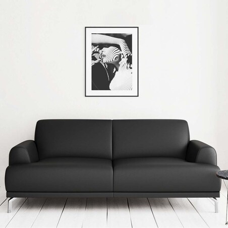 Sofa 2-osobowa Puzo ciemnoszara