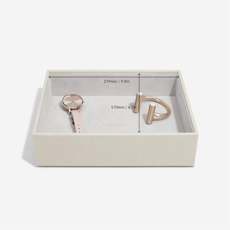 Szkatułka na biżuterię Stackers open classic jasnobeżowa