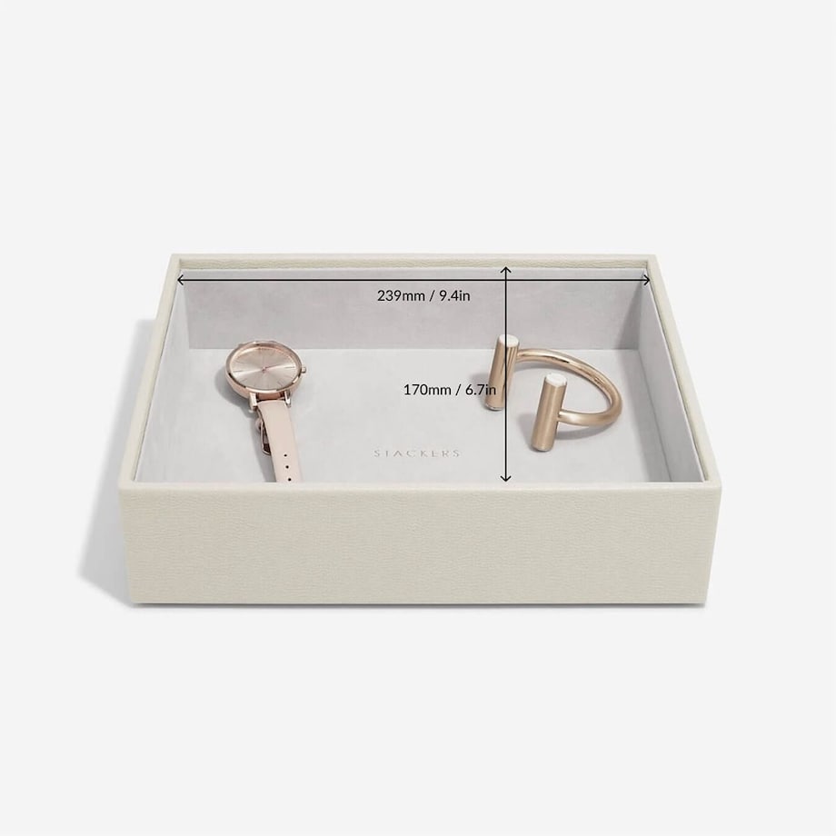 Szkatułka na biżuterię Stackers open classic jasnobeżowa