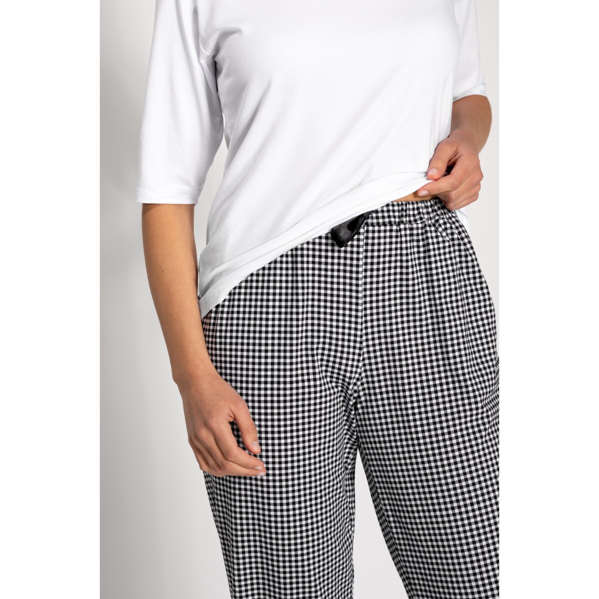 Piżama Alexandra White-Black, S