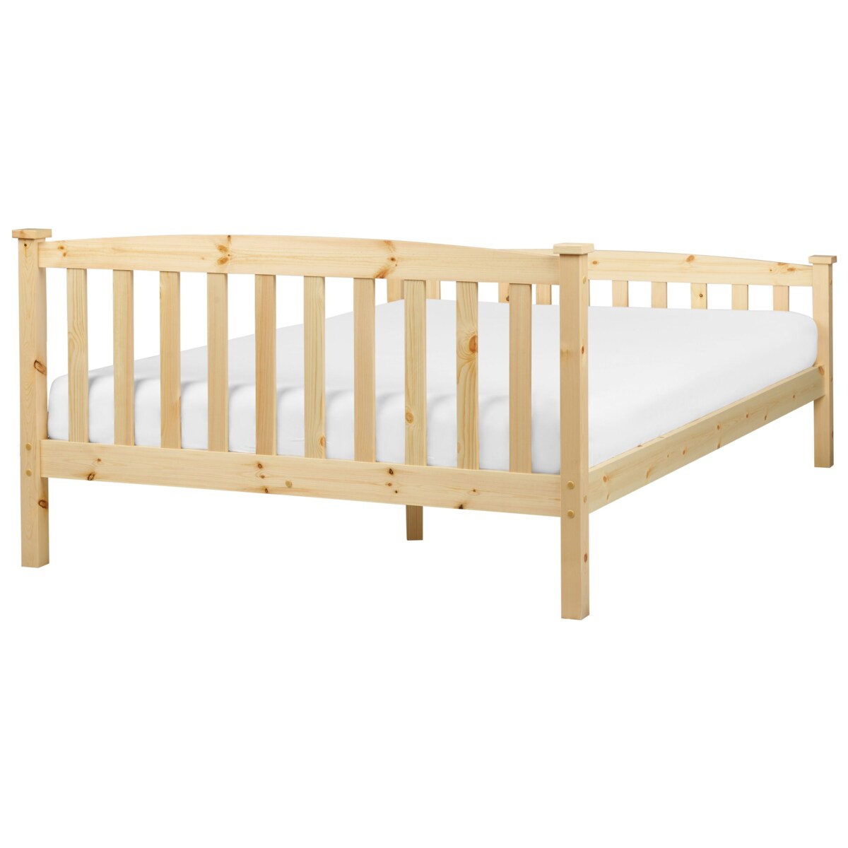 Łóżko drewniane 140 x 200 cm jasne GIVERNY