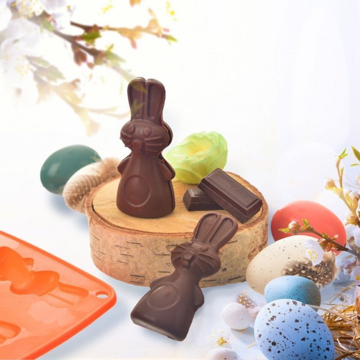 Silikonowa Forma Zajączki Do Ciasteczek Pralinek