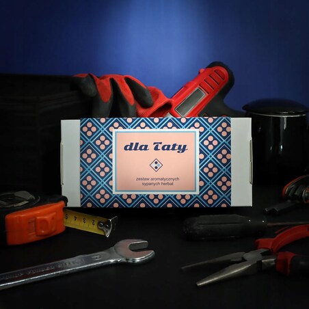 ZESTAW HERBAT na DZIEŃ OJCA PREZENT UPOMINEK dla TATY TEŚCIA 20 smaków