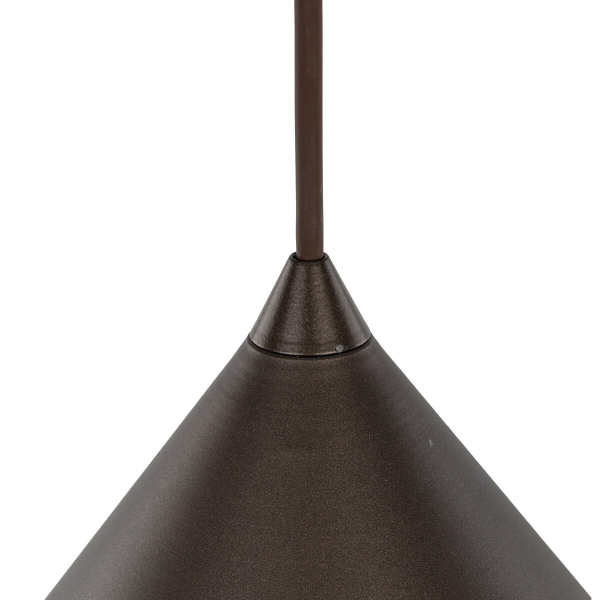 Lampa wisząca CONO BROWN 10062 TK Lighting brązowa stalowa E27 klosz 50 cm regulowana wysokość do salonu i jadalni