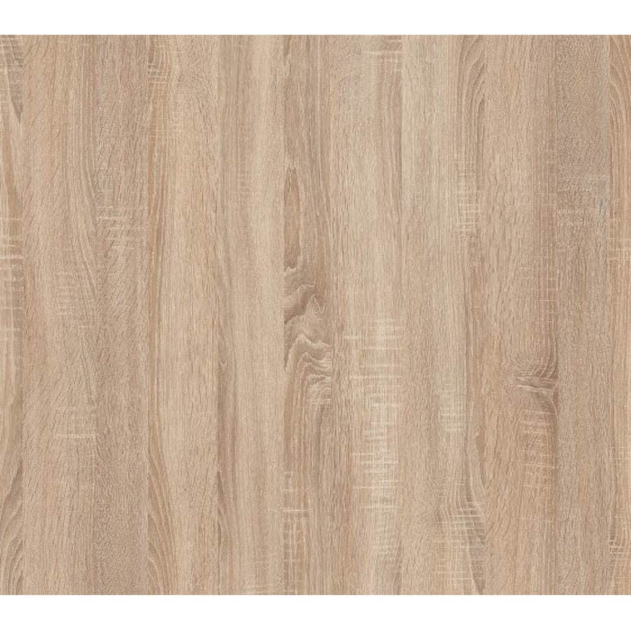 Okrągły stół Reo do salonu z metalową podstawą, blat 90 cm- dąb sonoma