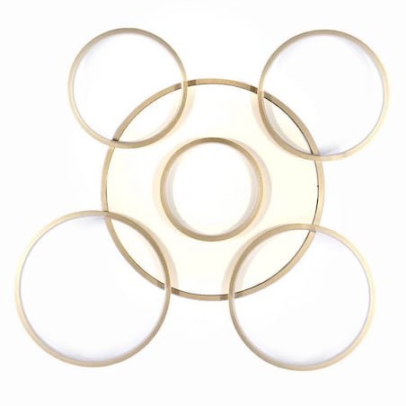 Okrągła lampa sufitowa 444 Domeno LED 120W 3000K-6000K złota