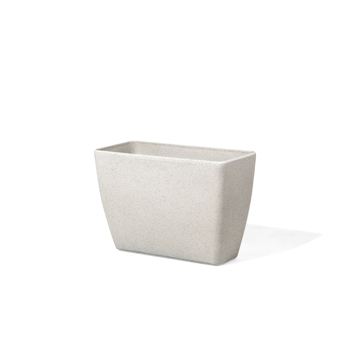 Zestaw 2 doniczek 60 x 27 x 41 cm biały BARIS