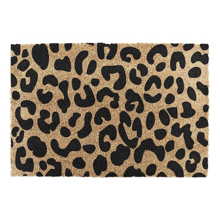 Leopard print doormat