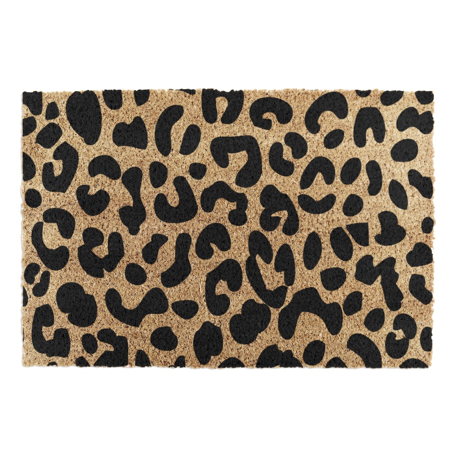 Leopard print doormat