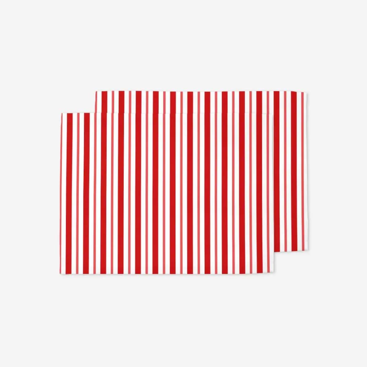 Podkładki świąteczne - klasyczne czerwone świąteczne paski