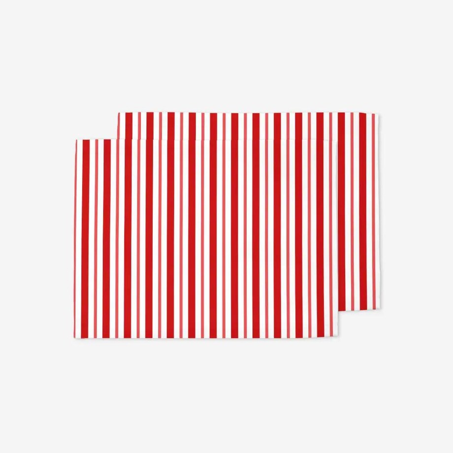 Podkładki świąteczne - klasyczne czerwone świąteczne paski