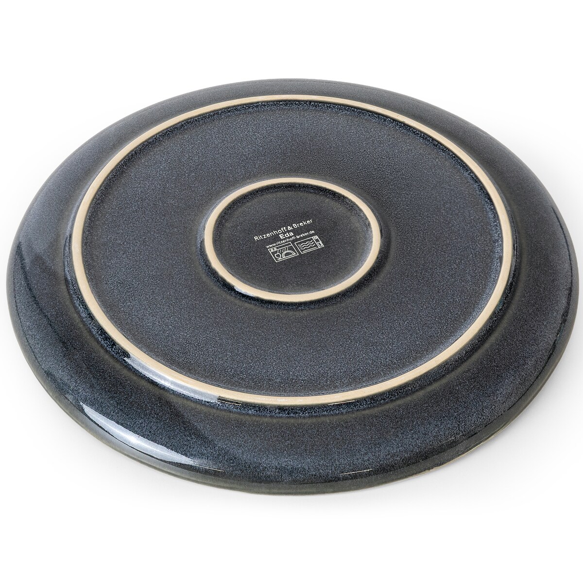 EDA Talerz obiadowy 6 szt., niebieski/szary/beżowy