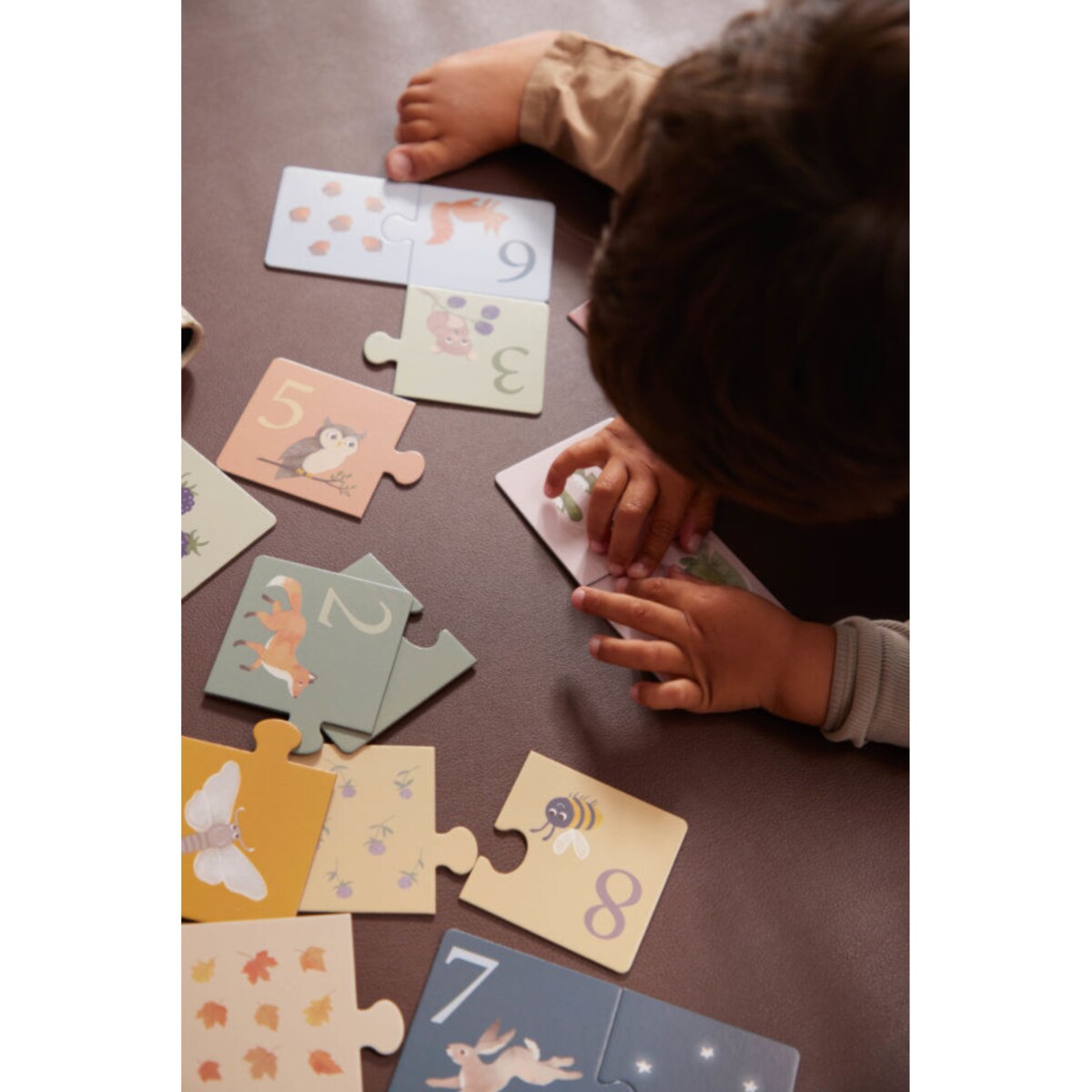 Filibabba Puzzle do nauki liczenia Nordic animals