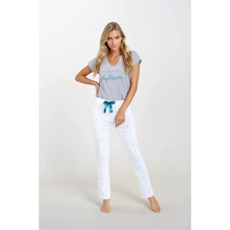 Piżama 7 Heaven Grey-White, L