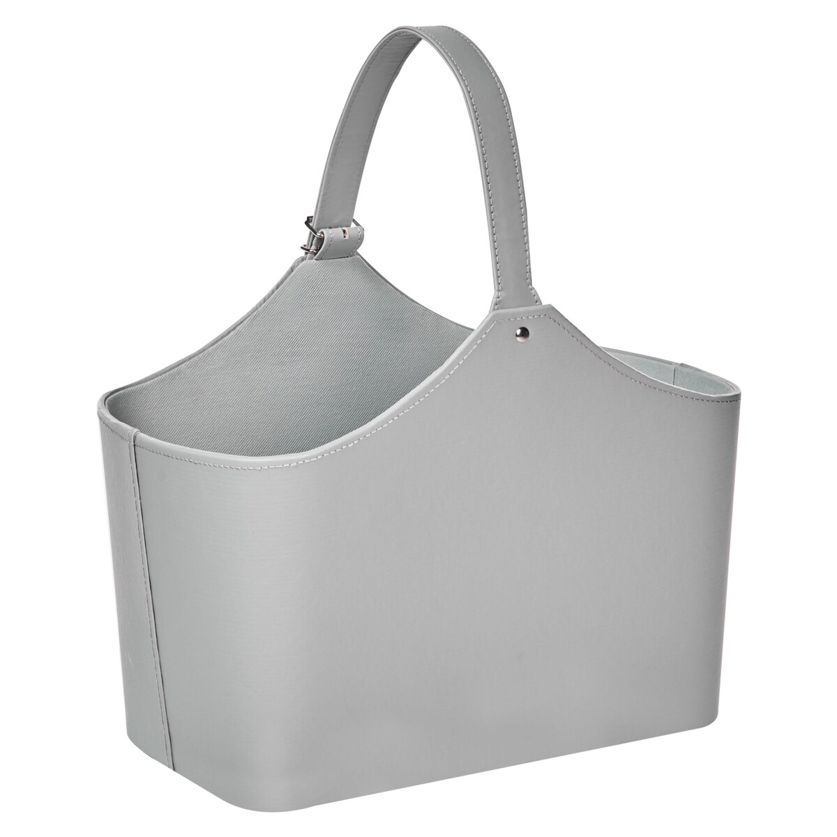 Kosz ekoskóra szary ELAM