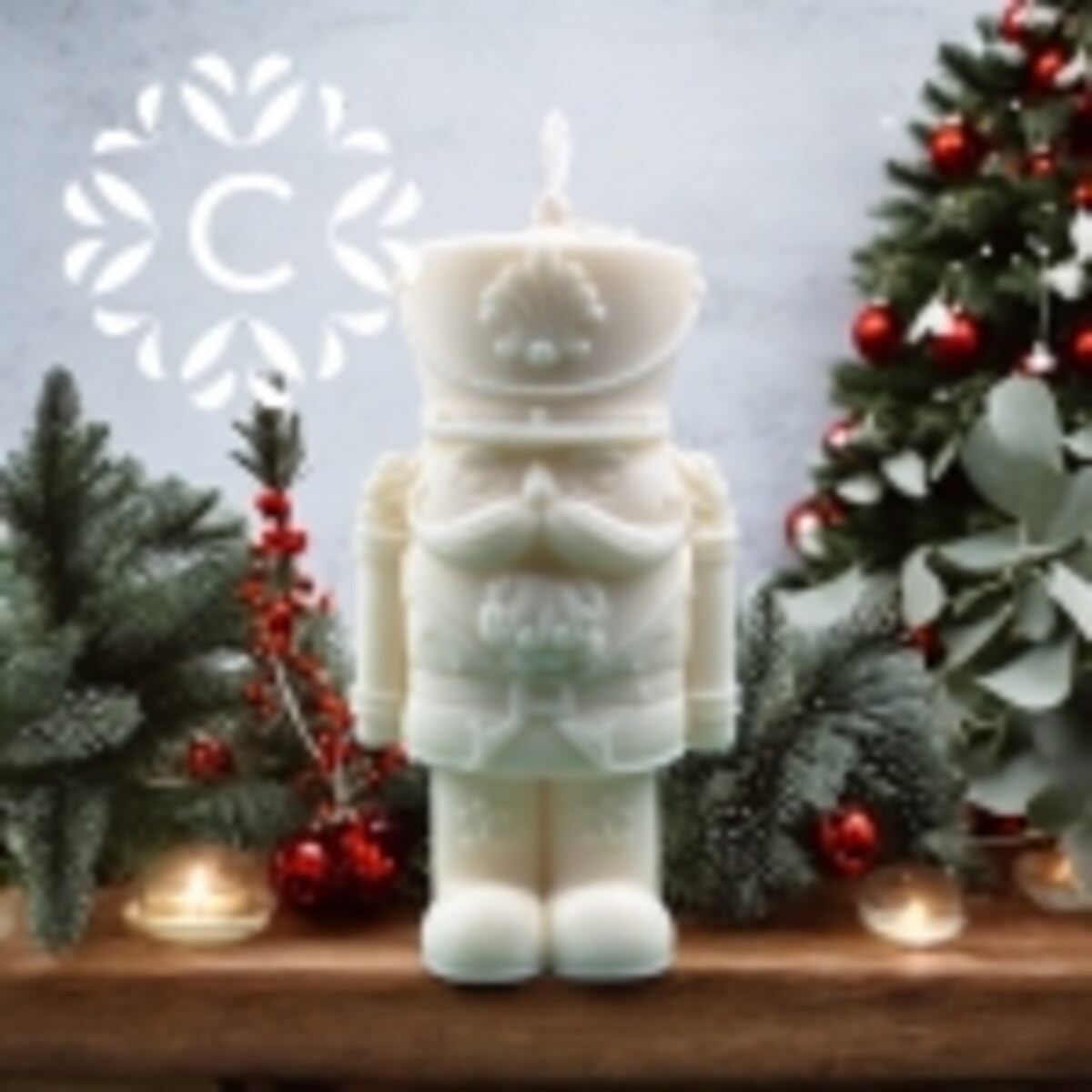 Świeca dekoracvyjna Świąteczny Dziadek do Orzechów