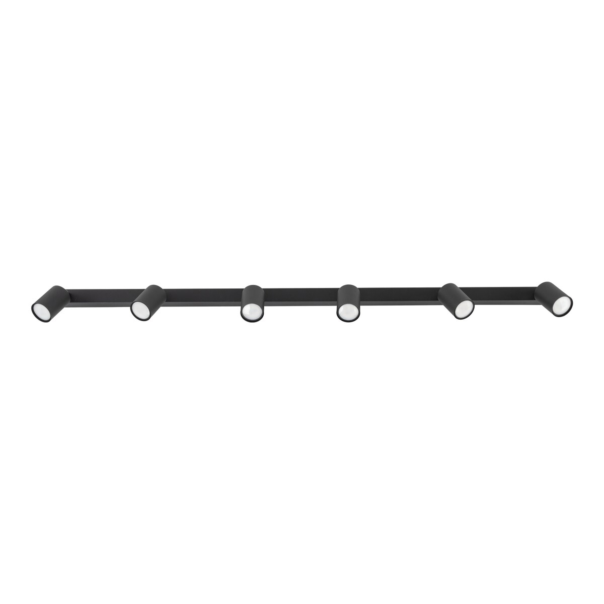 TK Lighting NEX Black 11370 lampa sufitowa listwa 6x GU10 czarna, regulowane spoty do salonu i kuchni