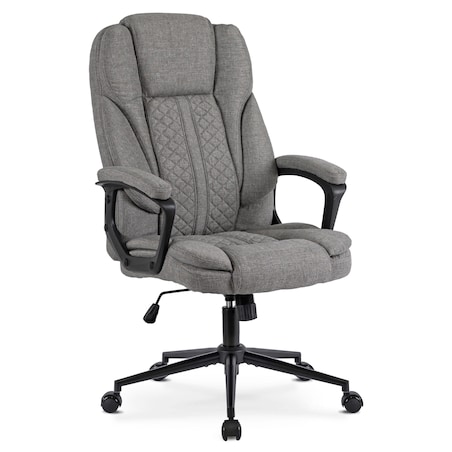 Fotel biurowy obrotowy ergonomiczny do biurka szary PHONIX