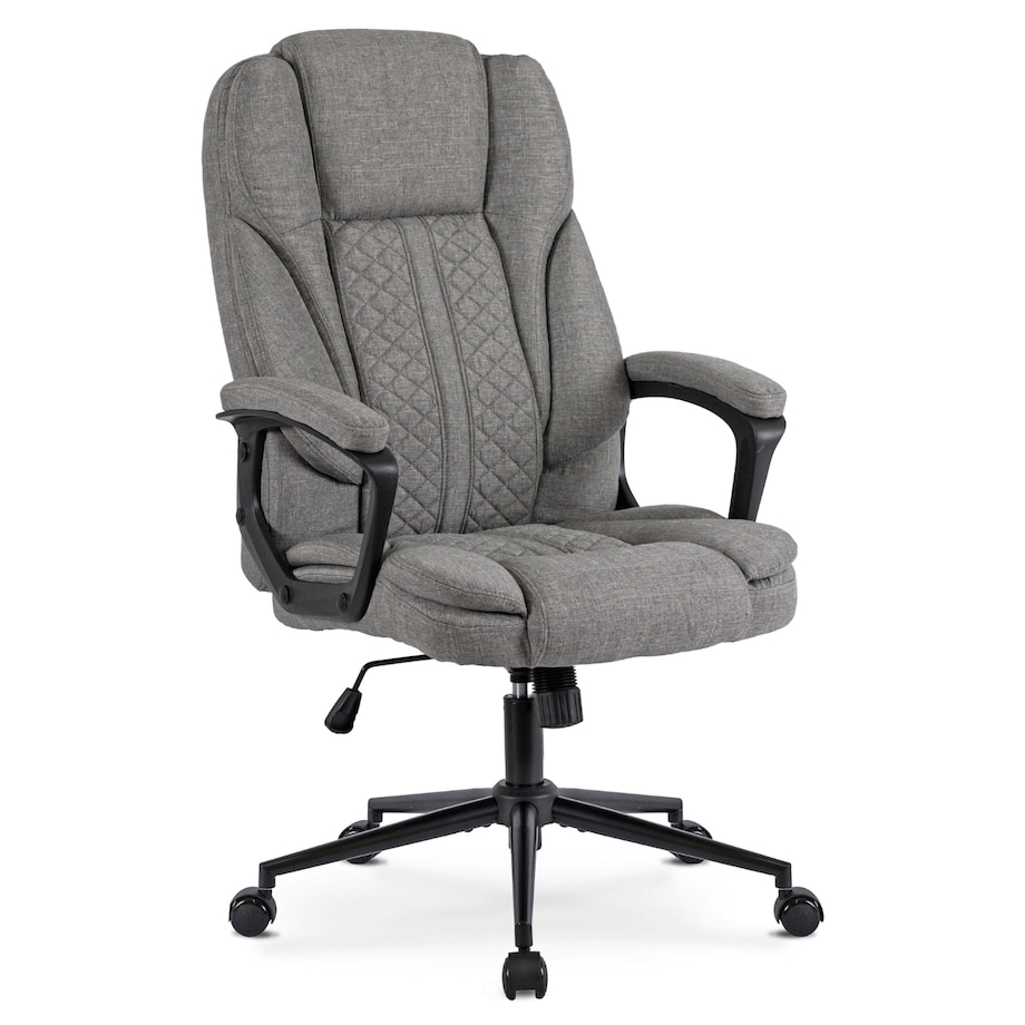 Fotel biurowy obrotowy ergonomiczny do biurka szary PHONIX