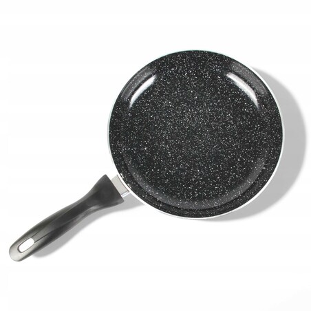 Lekka Patelnia Granitowa 20 Cm Plaster Miodu Indukcja Gaz 0.9L 4.0 Cm