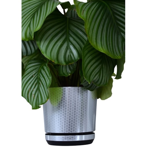 18 cm piękny wzór SREBRY ART - DECO piękny elegancki deseń niezwykły wzór glamour ekskluzywna