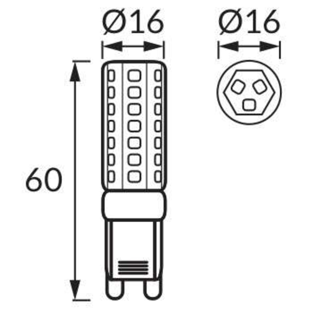 Żarówka BOB 03680 Ideus LED G9 5,5W 480lm 230V biała neutralna