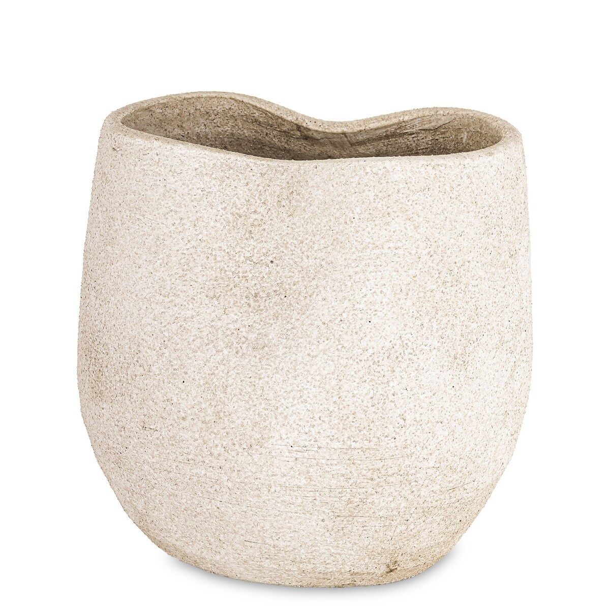 Wazon ceramiczny 22x22,5x20 cm BUZZY-3 beżowy small