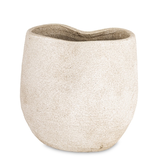 Wazon ceramiczny 22x22,5x20 cm BUZZY-3 beżowy small