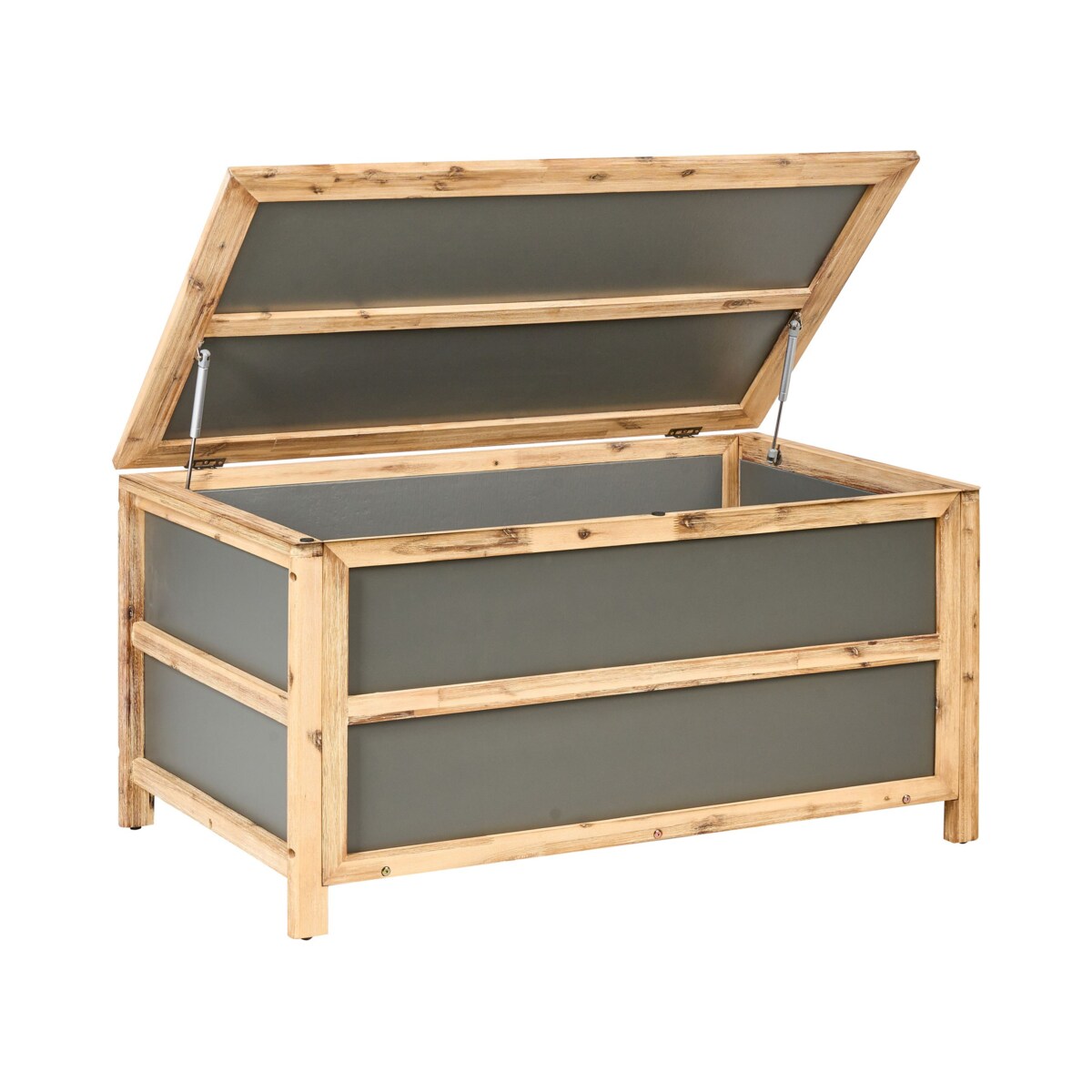 Skrzynia ogrodowa ACATE Beton 121 cm 72 cm Szary