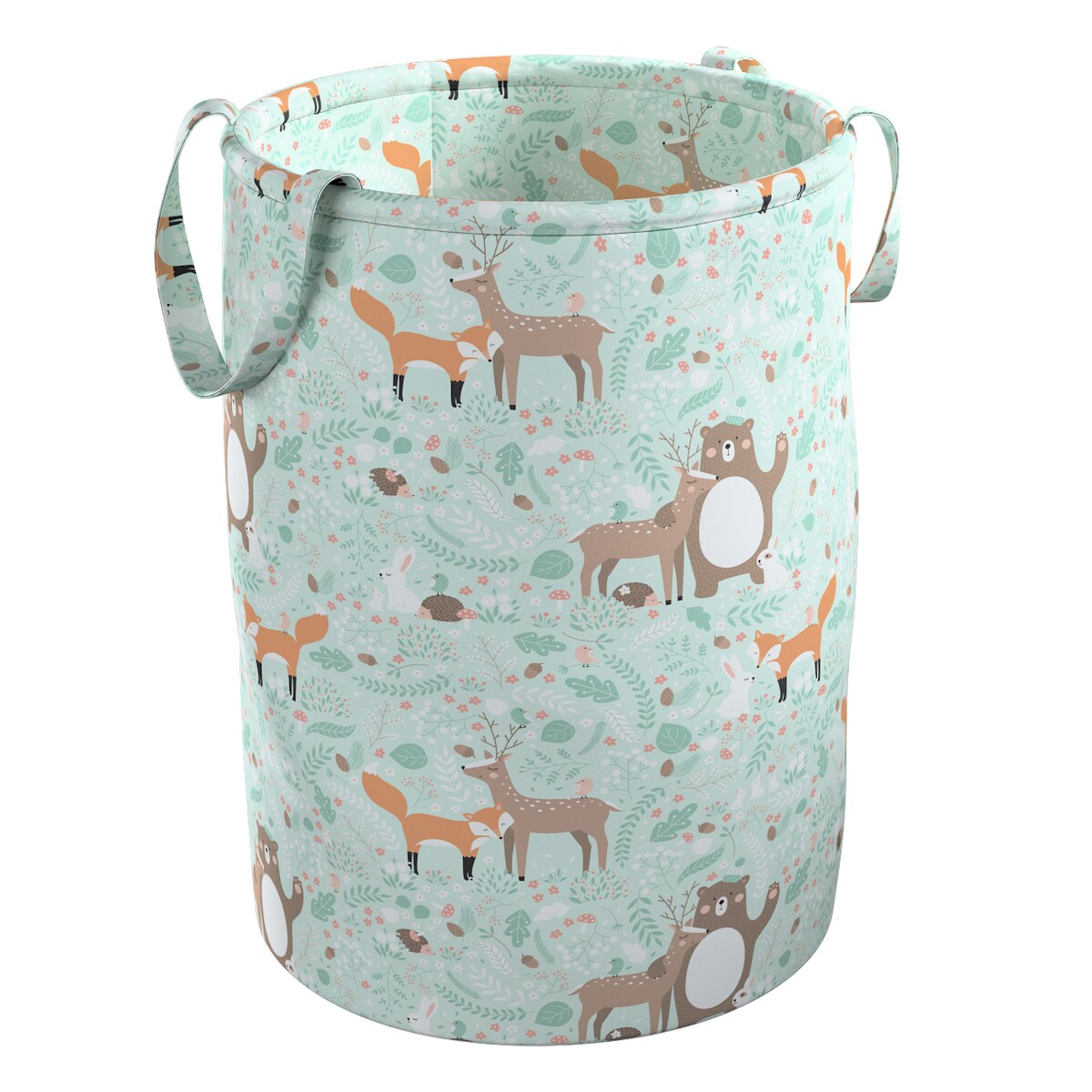 Kosz na zabawki Tobi, zielony, 40x50cm, Magic Collection