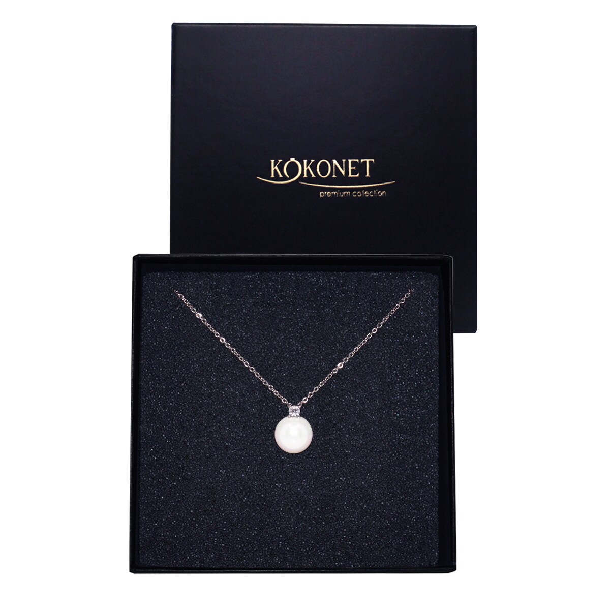 Minimalistyczny Naszyjnik z perełką ślubny srebrny dla PANNY MŁODEJ vintage